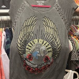 Edgy Gray Graphic Women's Tee